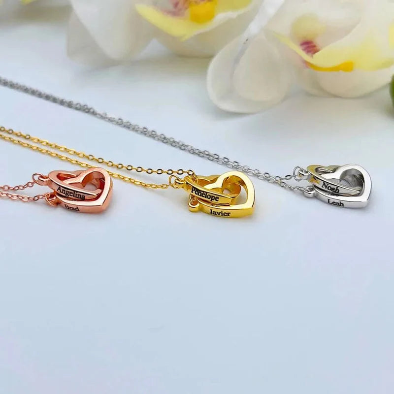 Coffret rose éternelle et collier personnalisé