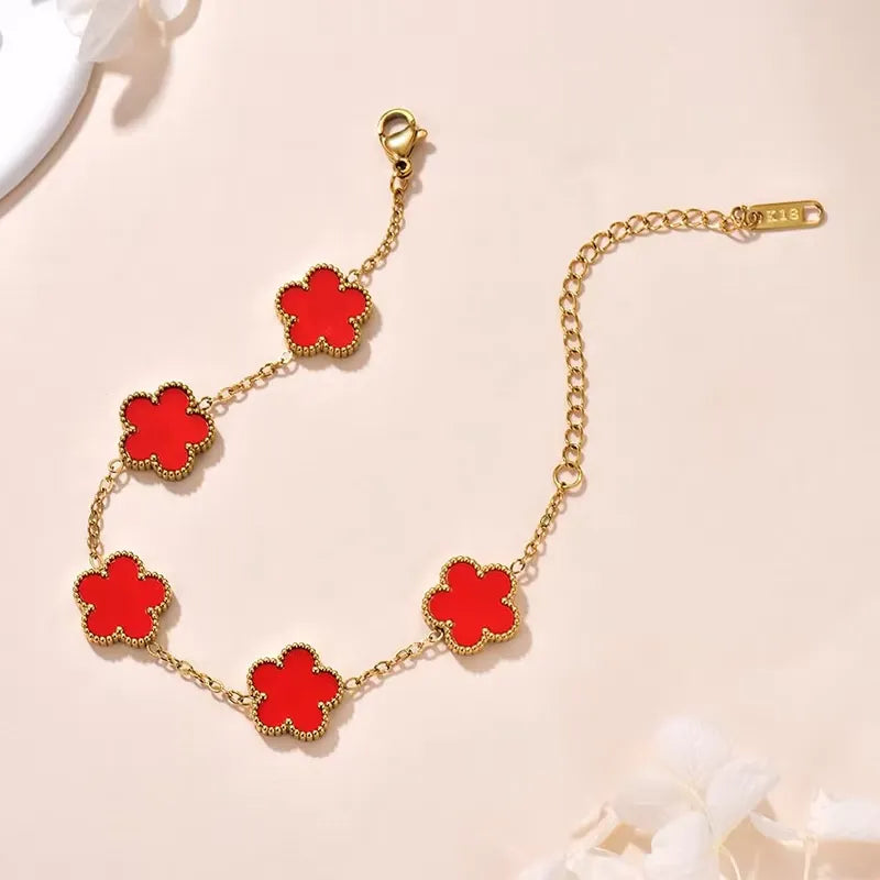 Bracelet fleur minimaliste