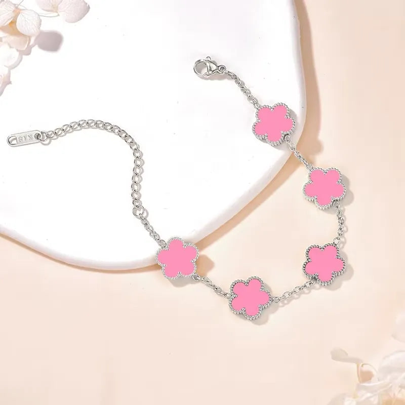 Bracelet fleur minimaliste