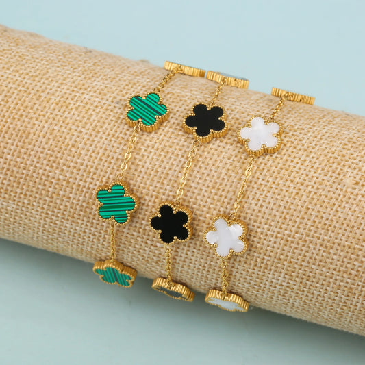 Bracelet fleur minimaliste