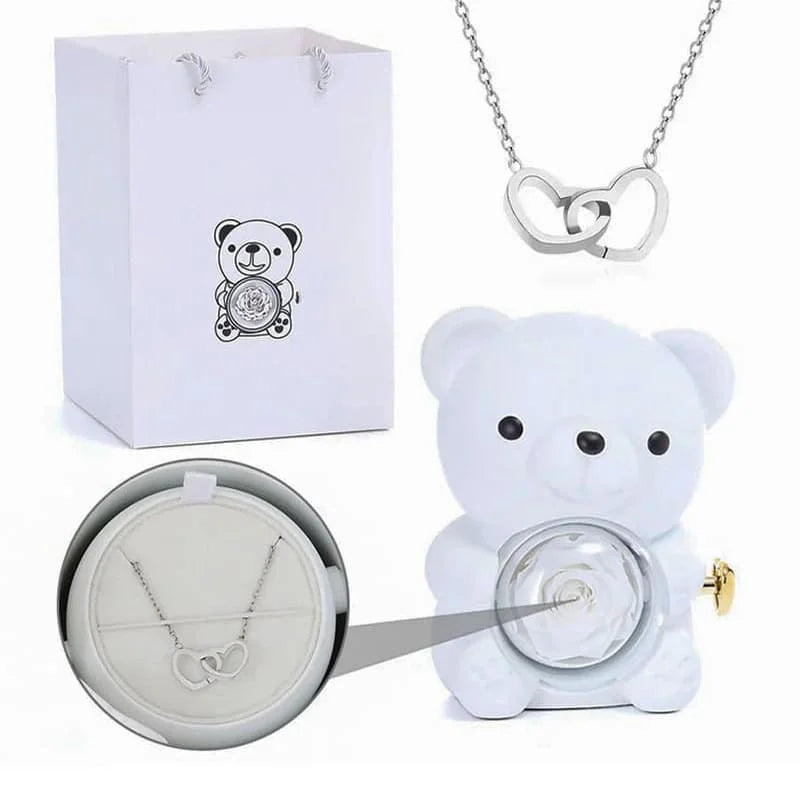 Coffret ourson et Collier personnalisé