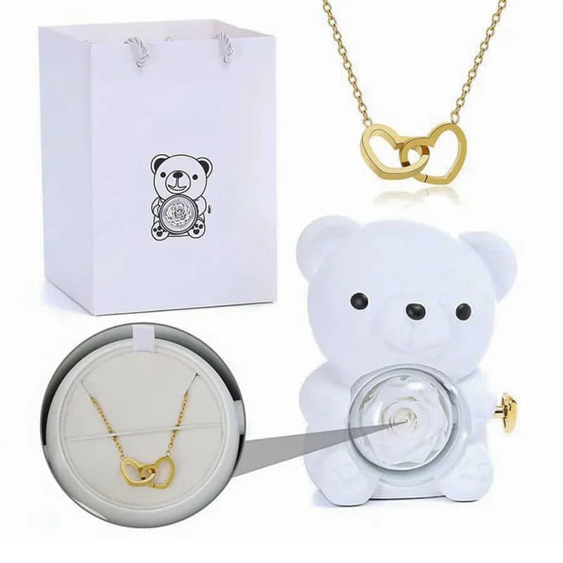 Coffret ourson et Collier personnalisé