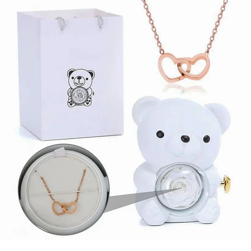 Coffret ourson et Collier personnalisé