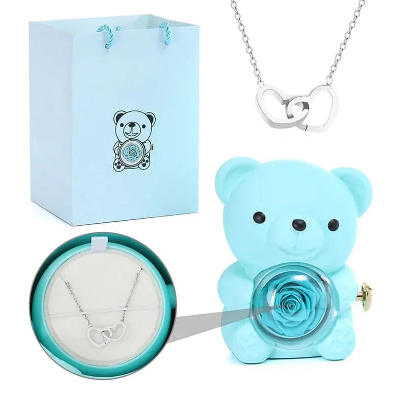 Coffret ourson et Collier personnalisé