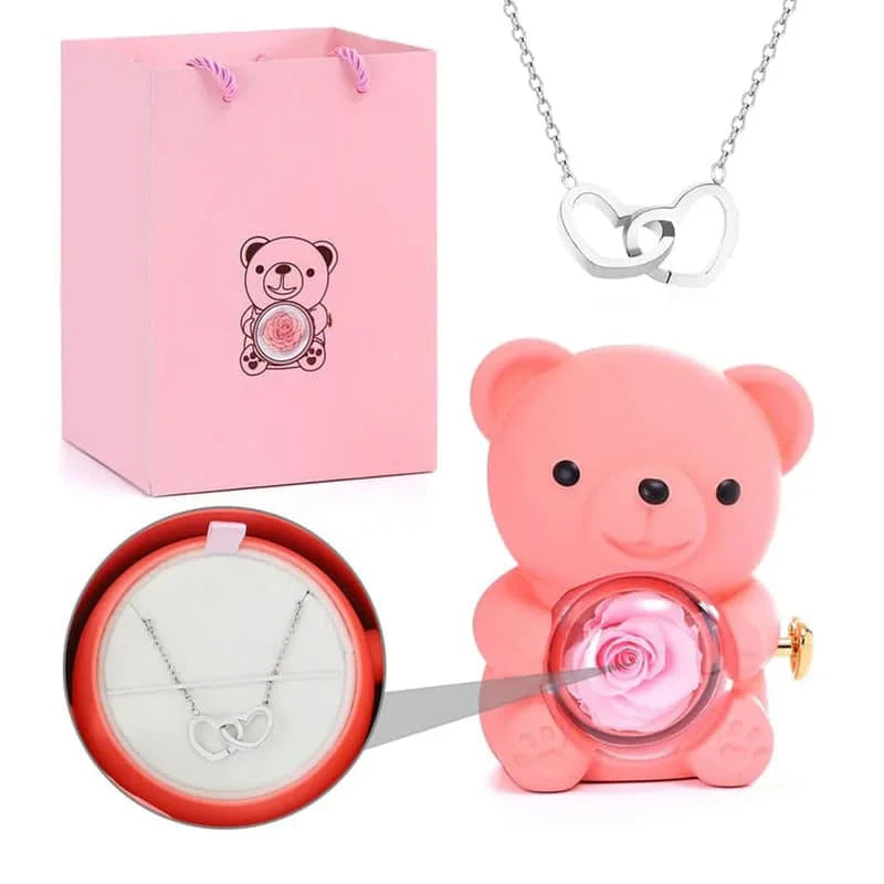 Coffret ourson et Collier personnalisé